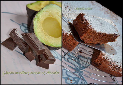 gâteau moelleux avocat et chocolat