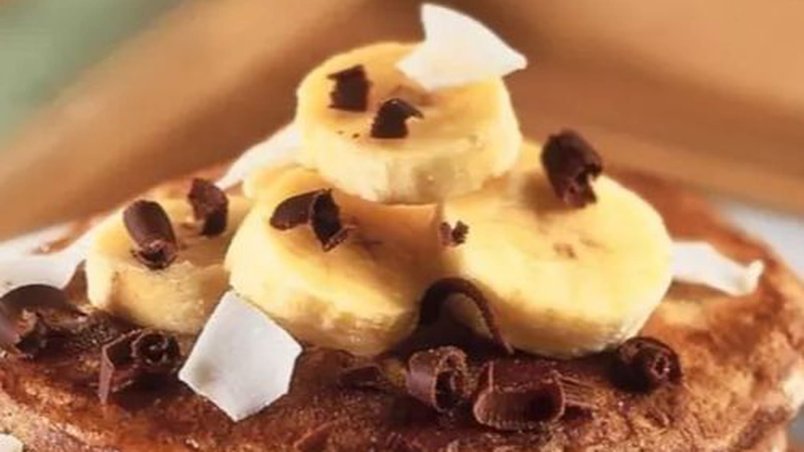Pancakes choco-bananes et noix de coco Alsa