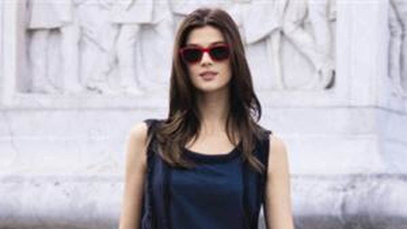 Robe bleu marine de Monoprix