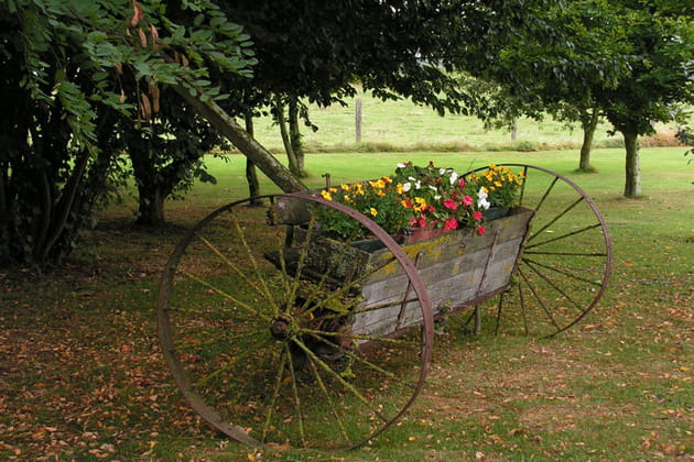 Un jardin empli d'objets chin&eacute;s