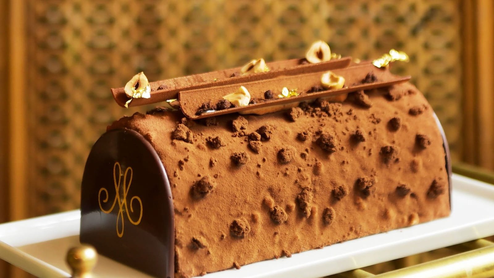 La bûche chocolat fèves de Tonka MEERT