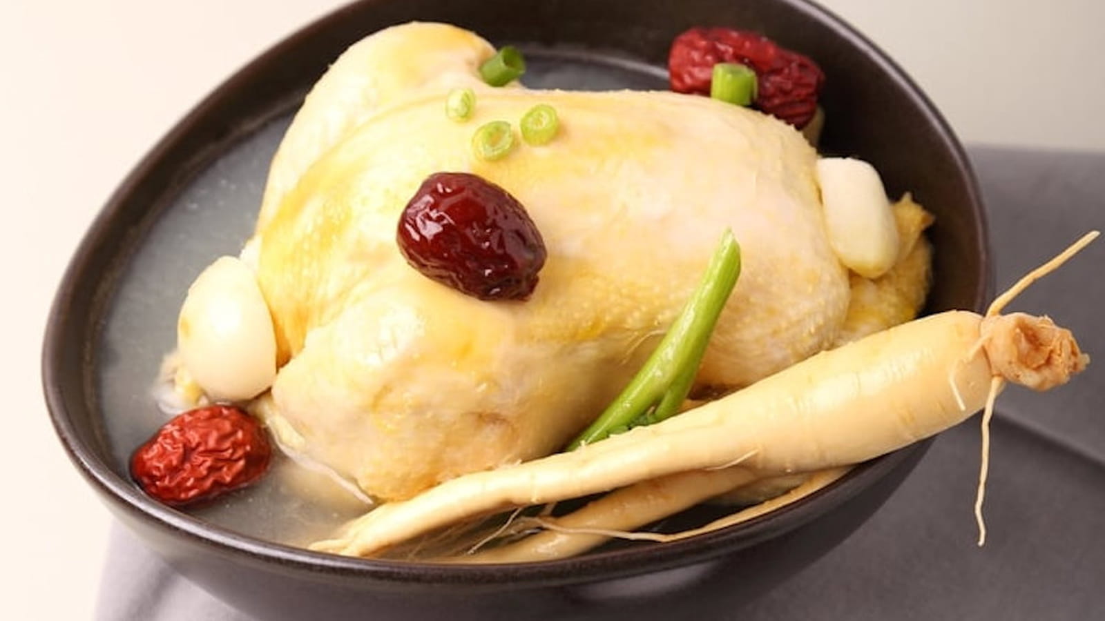 Soupe de poulet au ginseng
