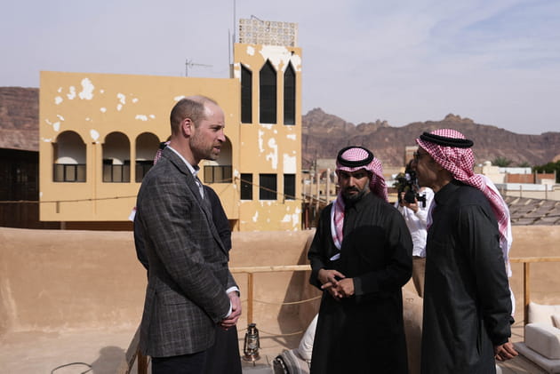Prince William, surpris par la vieille ville d'AlUla