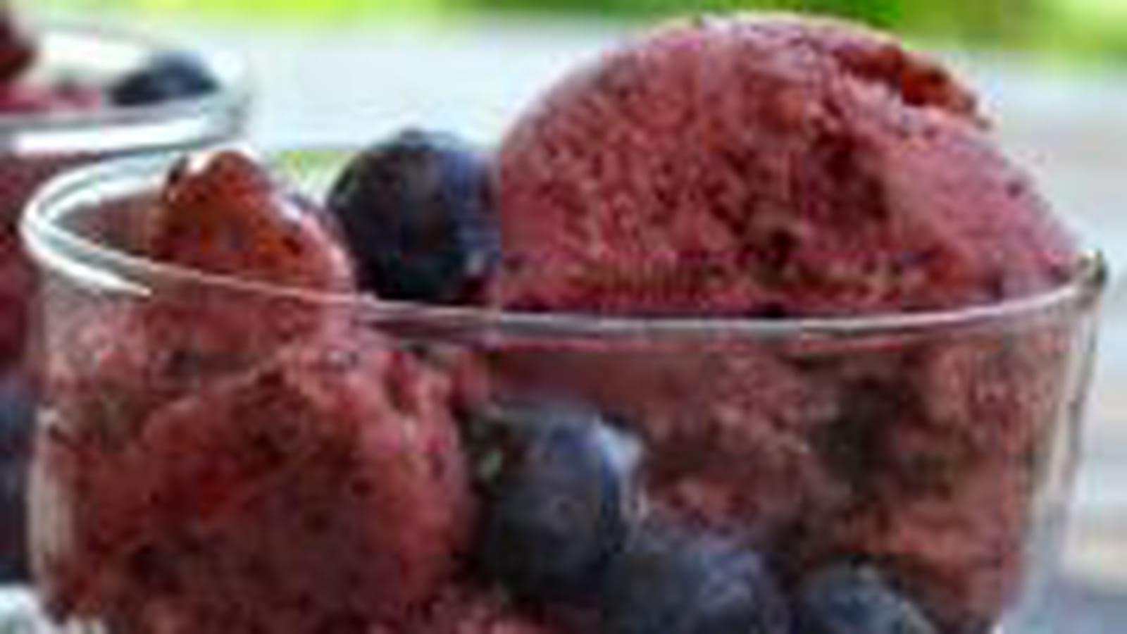 Sorbet aux myrtilles