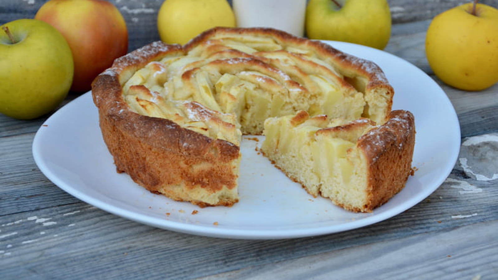 Tarte briochée aux pommes