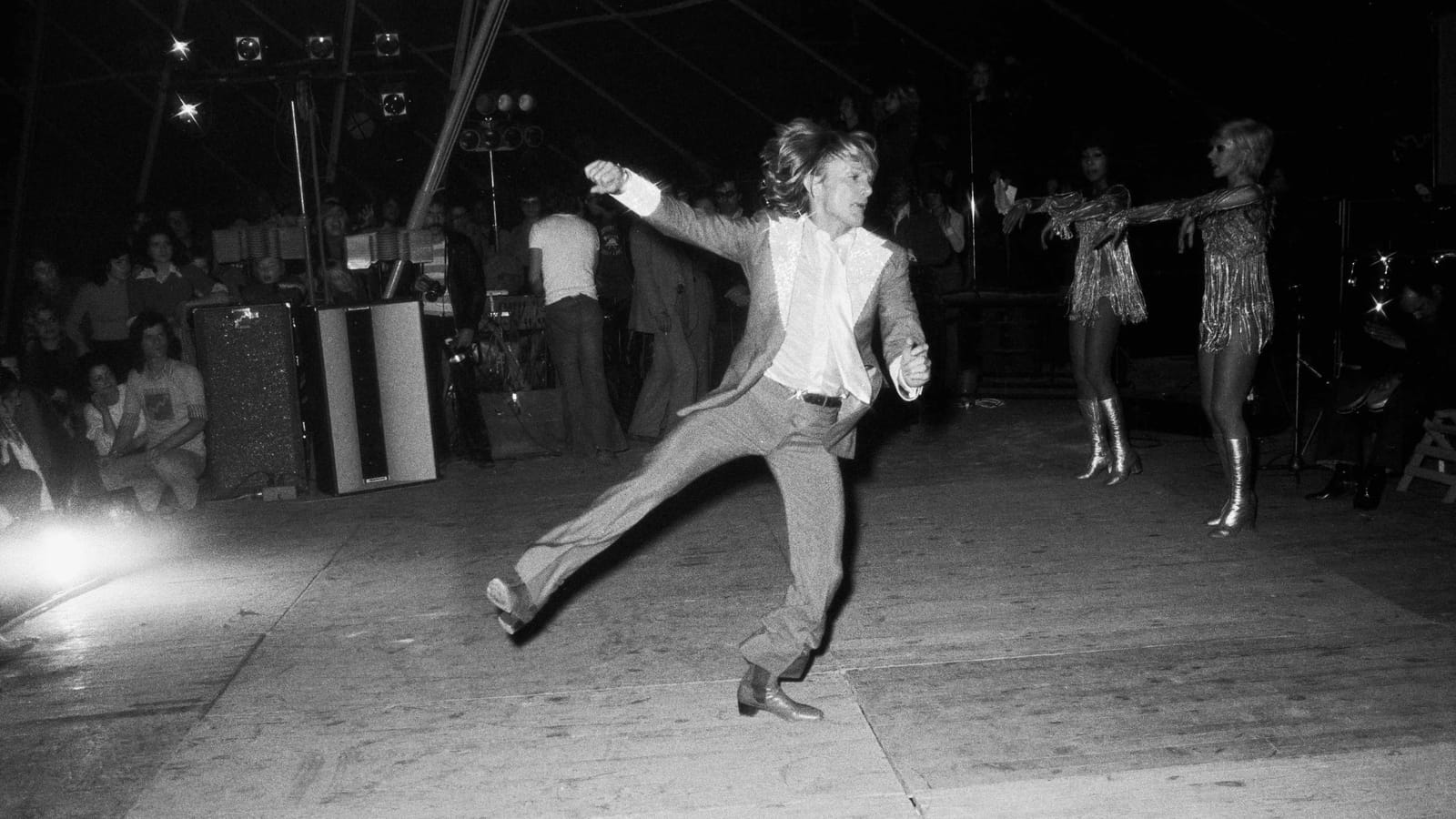 Claude François pendant un concert de 1973