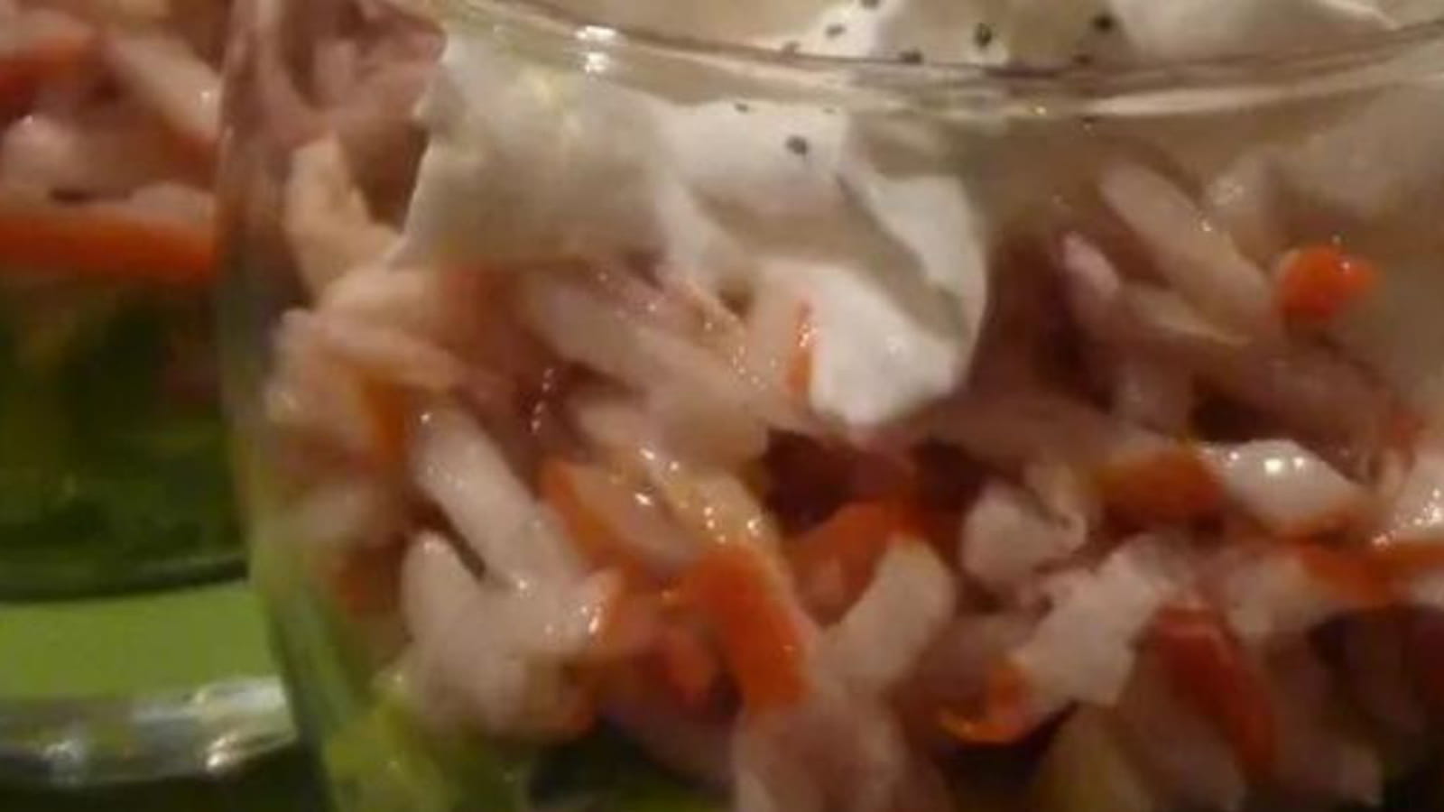 Verrine avocat kiwi et crabe