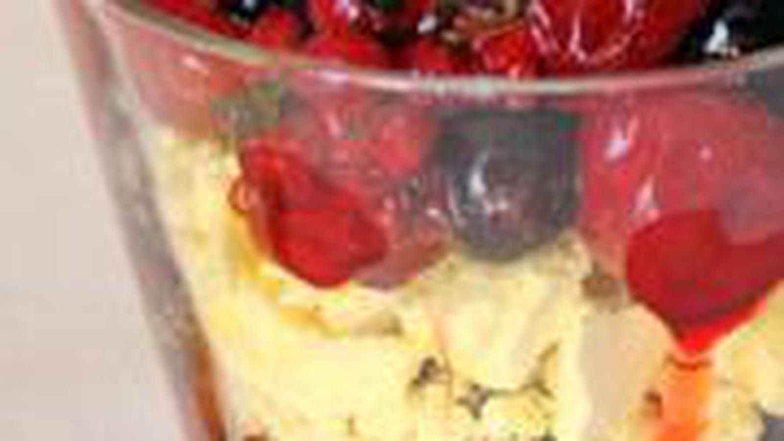 Verrine aux fruits rouges