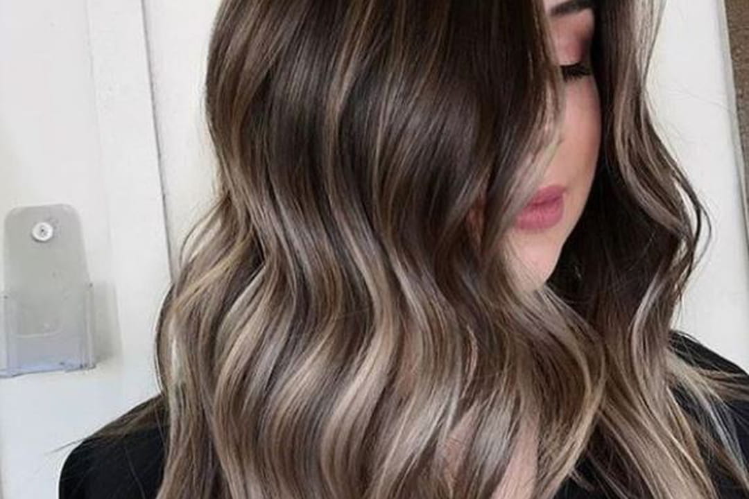 Balayage blond cendré
