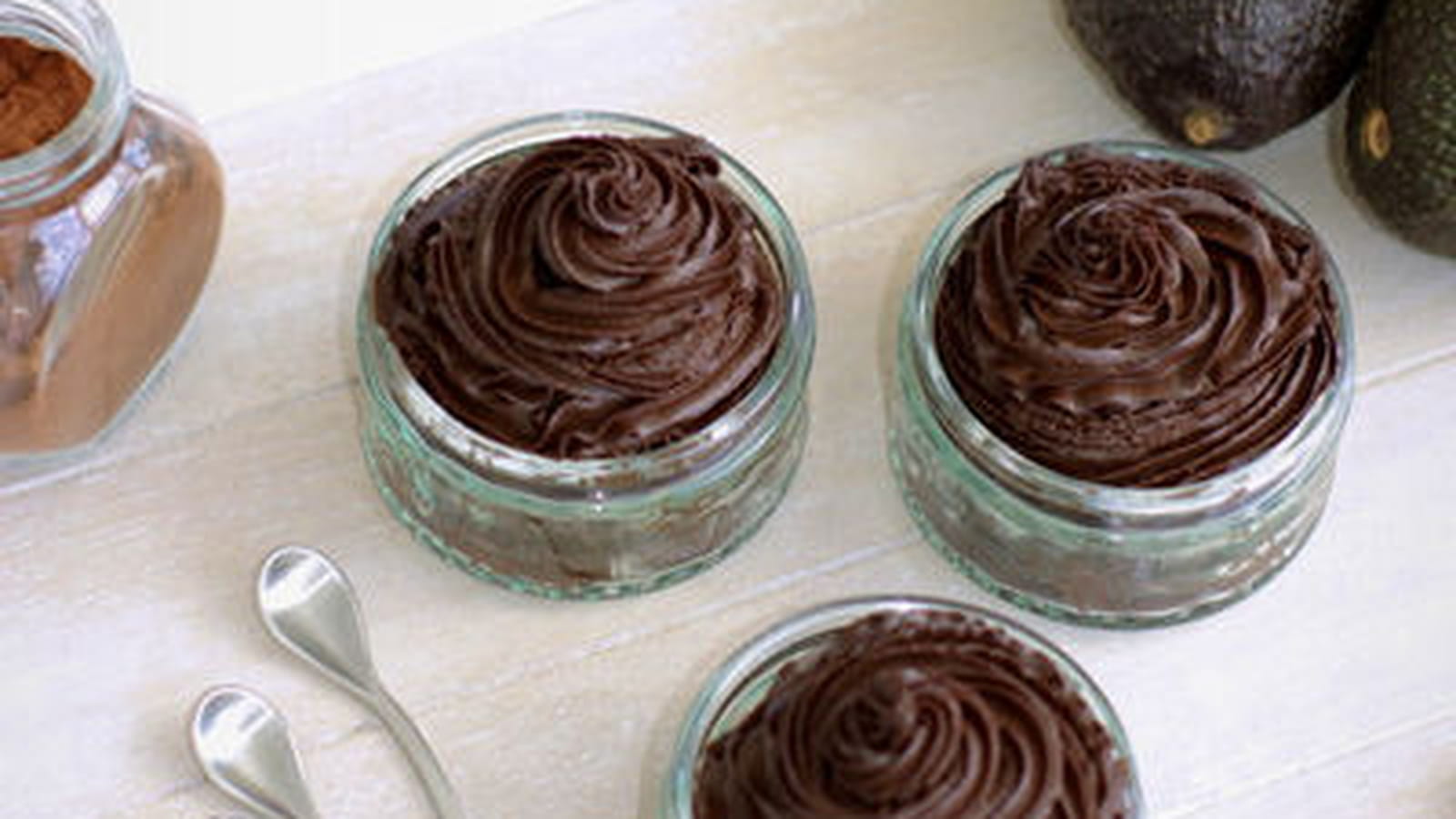 Mousse chocolat et avocat