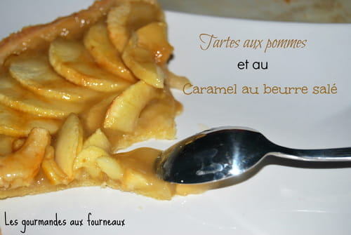 Tarte aux pommes et au caramel au beurre salé (Tarte dessert)