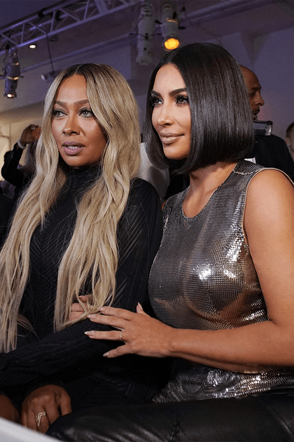 Kim Kardashian et LaLa Anthony&nbsp;au d&eacute;fil&eacute; Serena by Serena Williams