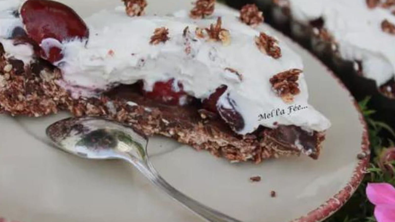 Tarte aux cerises sans cuisson