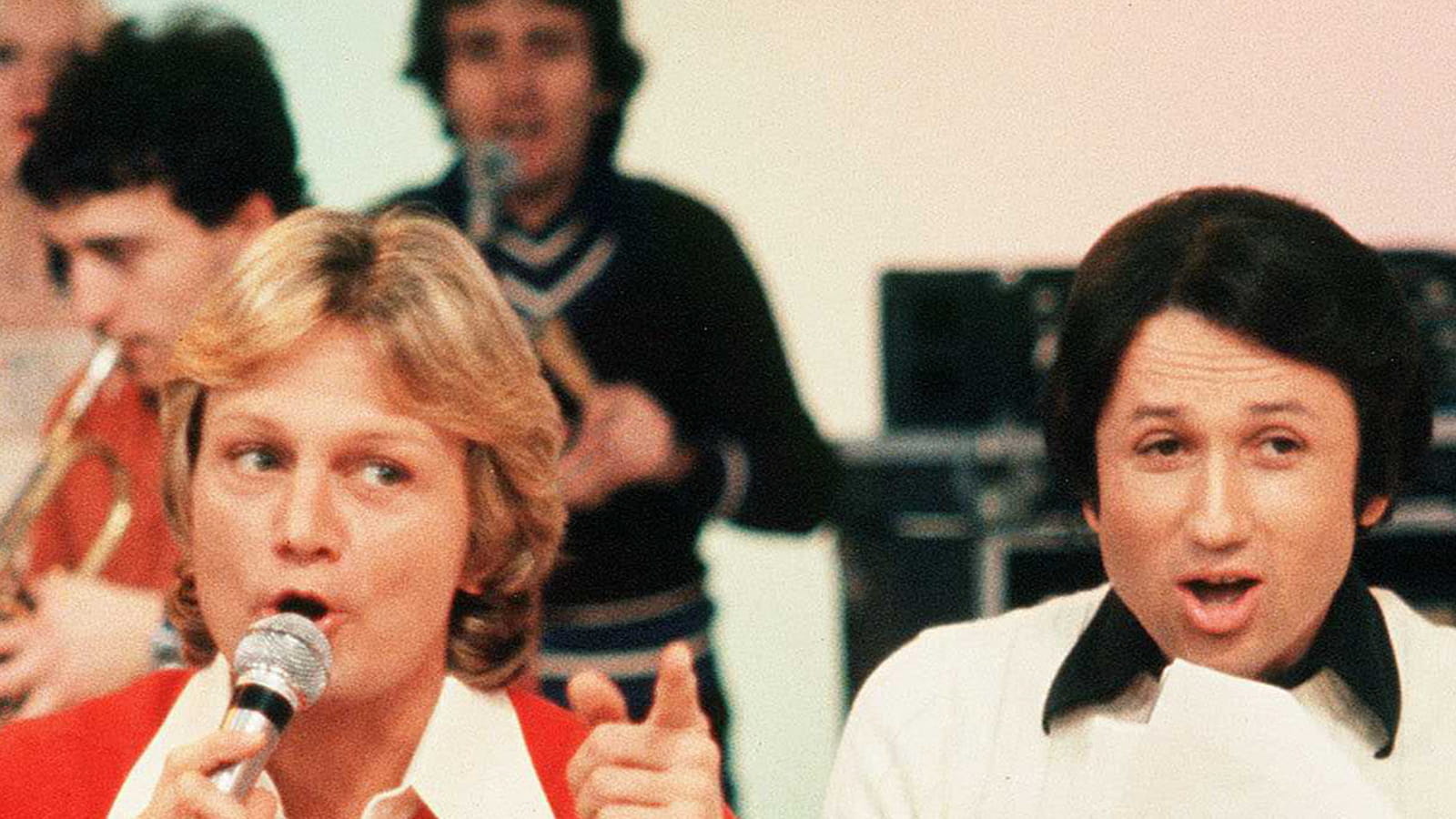 Claude François et Michel Drucker 