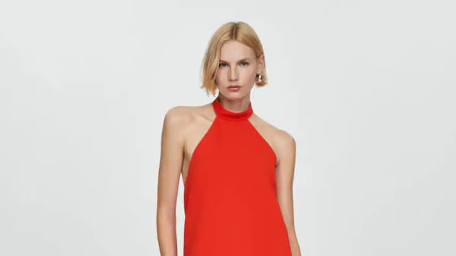 Robe à emmanchure américaine Mango