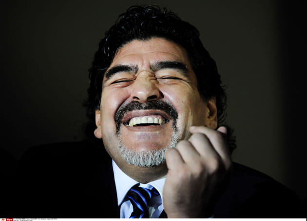 Diego Maradona, tout sourire en 2013
