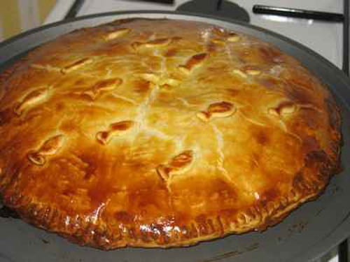 Tourte au tartare de saumon