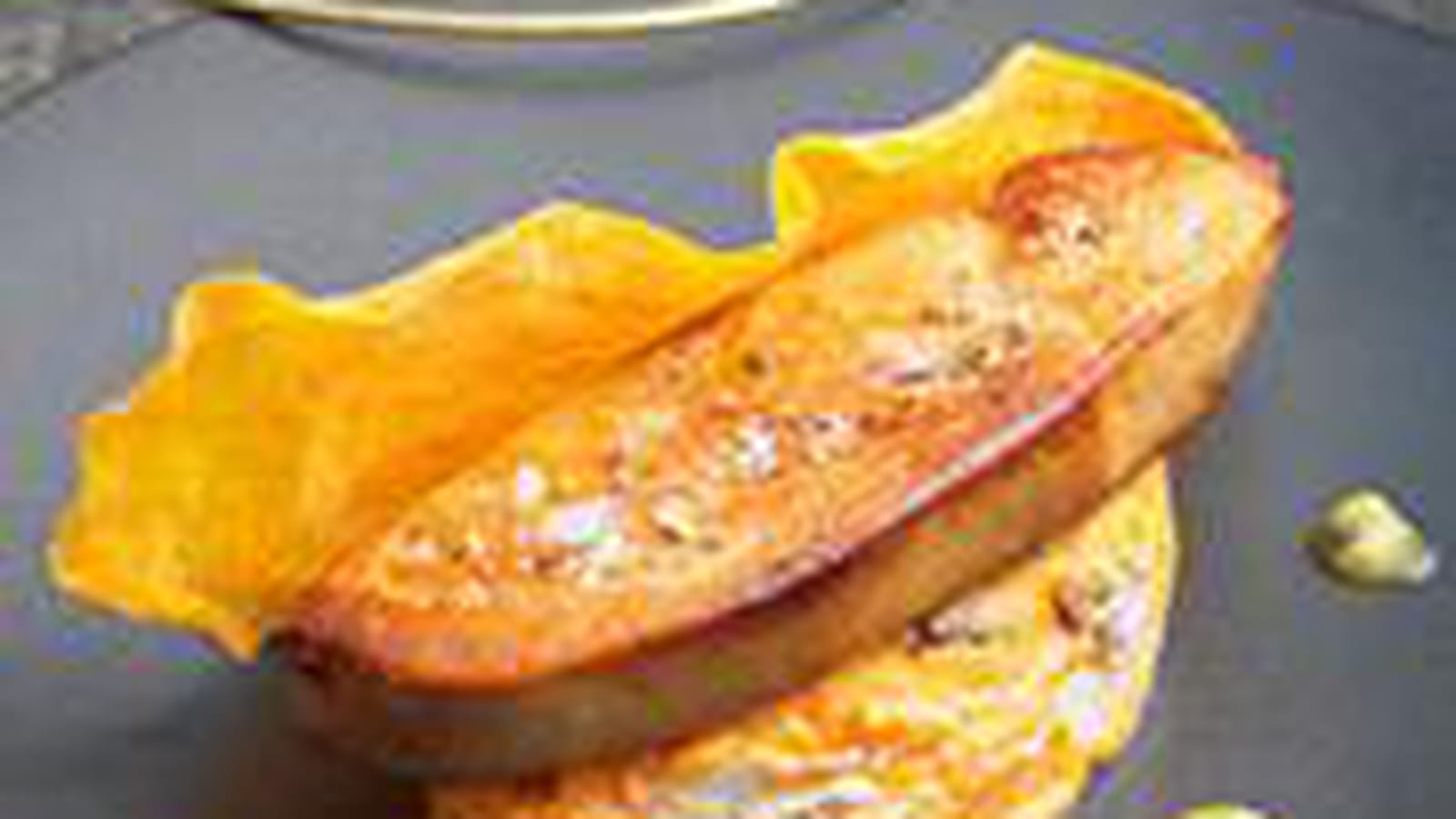 Foie gras rôti et patate douce