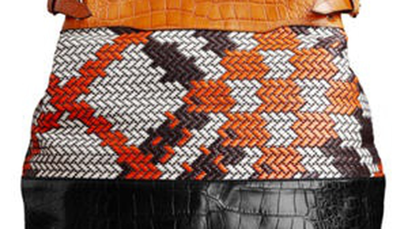 Sac "Tote" en raphia motif check de Burberry