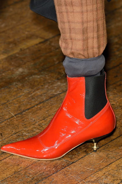 Les bottines &agrave; mini talon m&eacute;tallique du d&eacute;fil&eacute; Vivienne Westwood