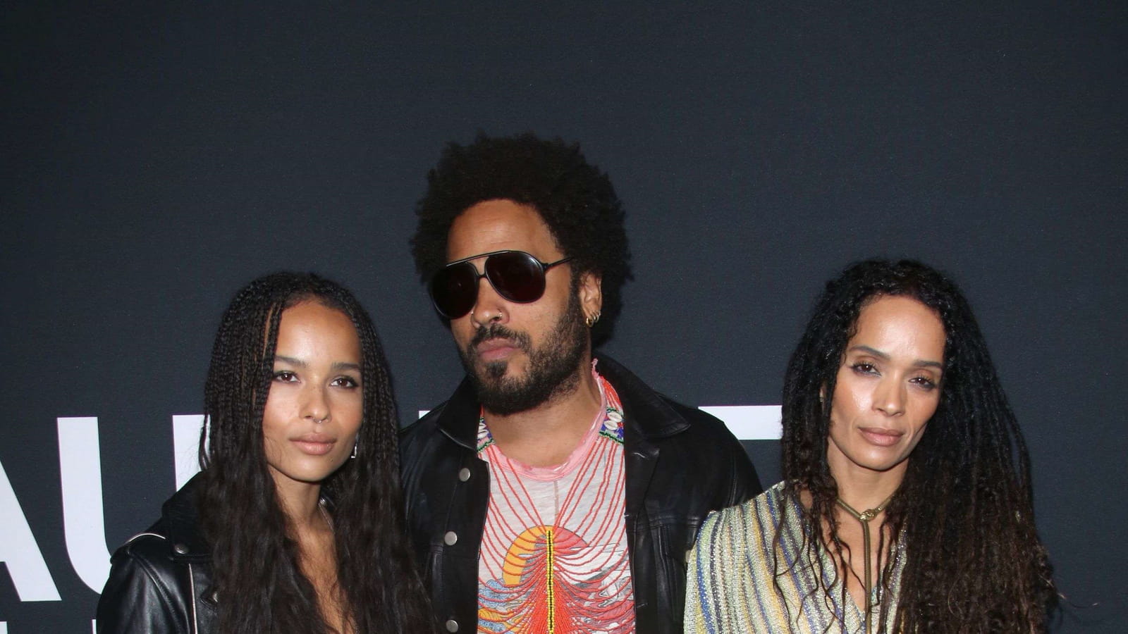 Zoe Kravtiz, Lenny Kravtiz et Lisa Bonet  