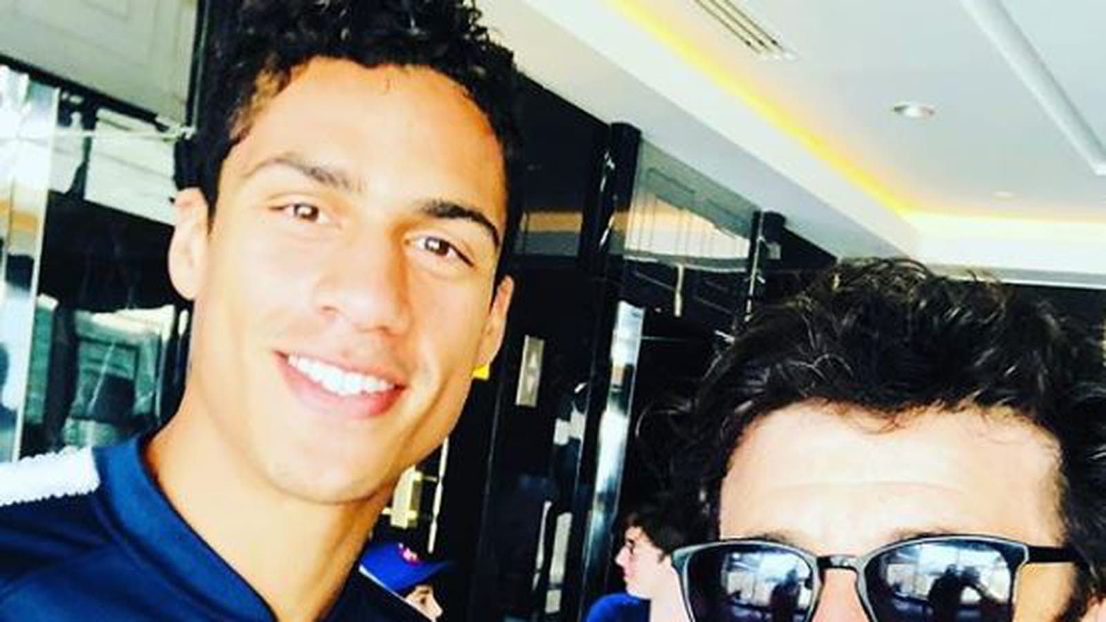 Patrick Bruel et Raphaël Varane