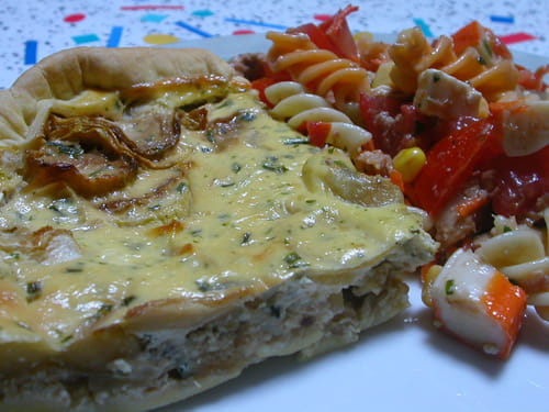 Tarte aux courgettes et fines herbes