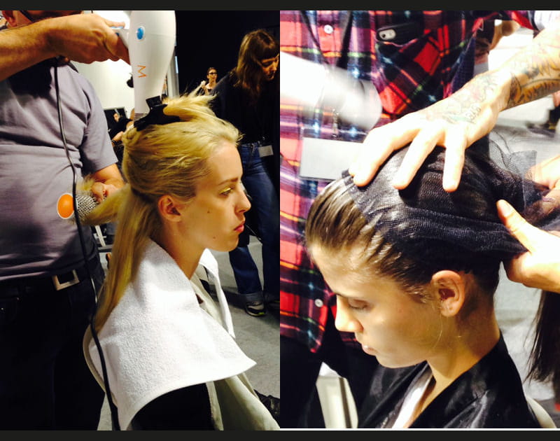 Une coiffure en mouvement