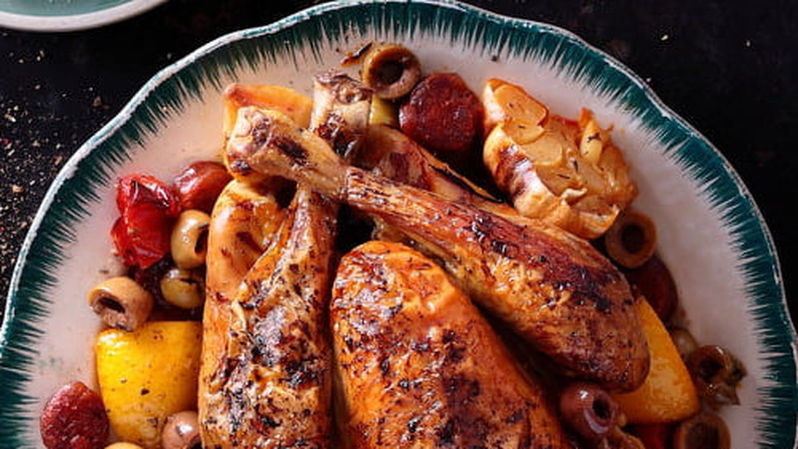 Poulet au chorizo, tomates et olives à la Provençale Tramier
