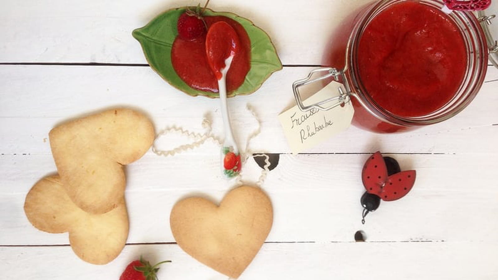 Compote fraise rhubarbe