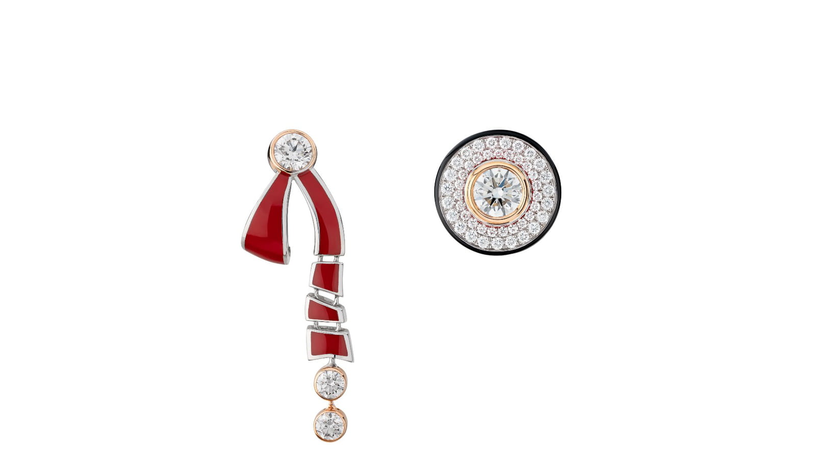 Boucles d'oreilles Ruban Canotier