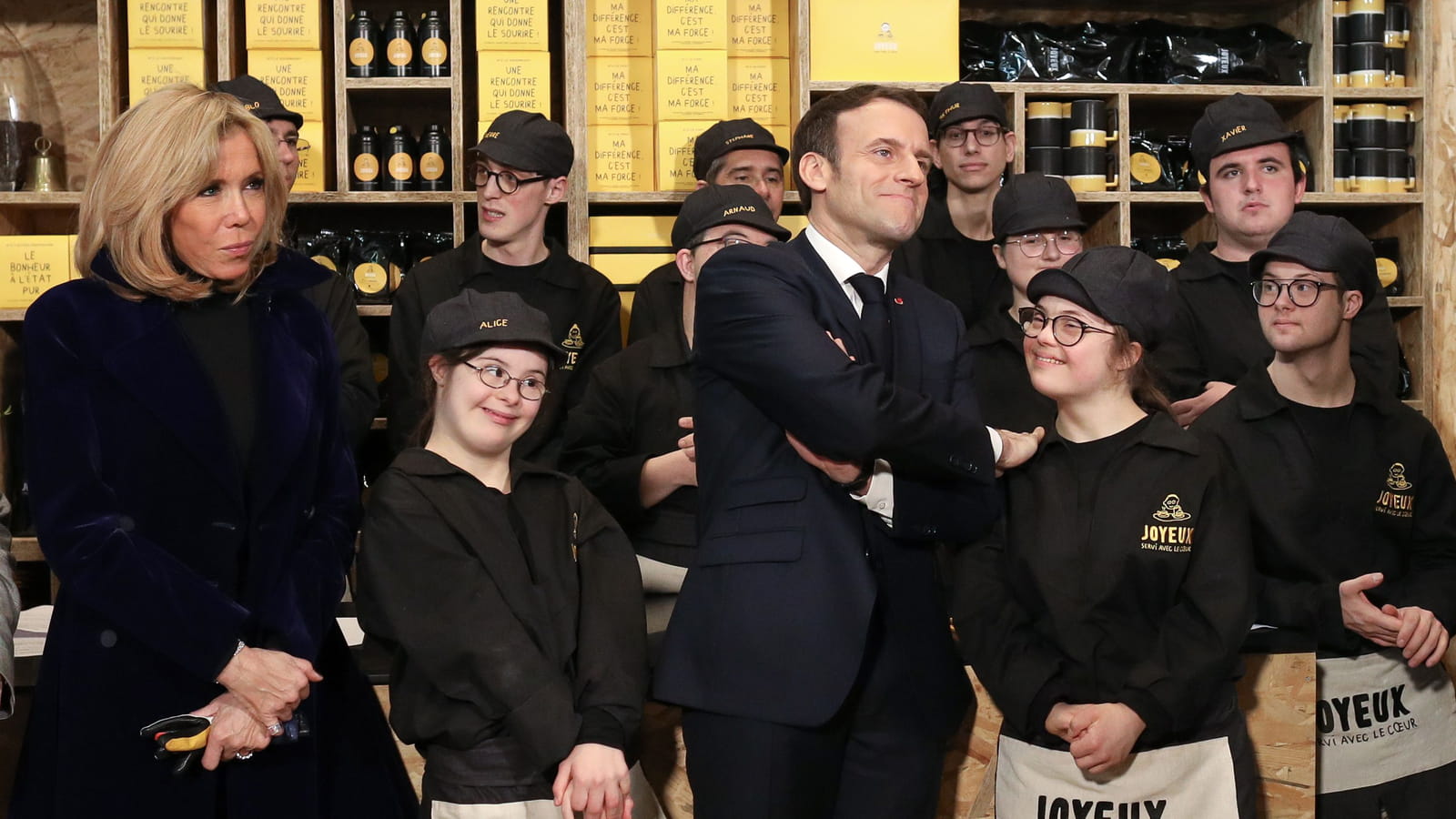 Brigitte et Emmanuel Macron 