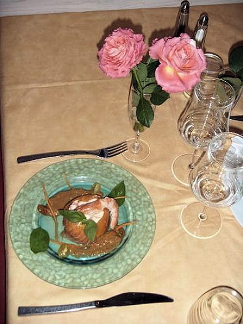 Bavarois de crevettes rubanné au saumon fumé