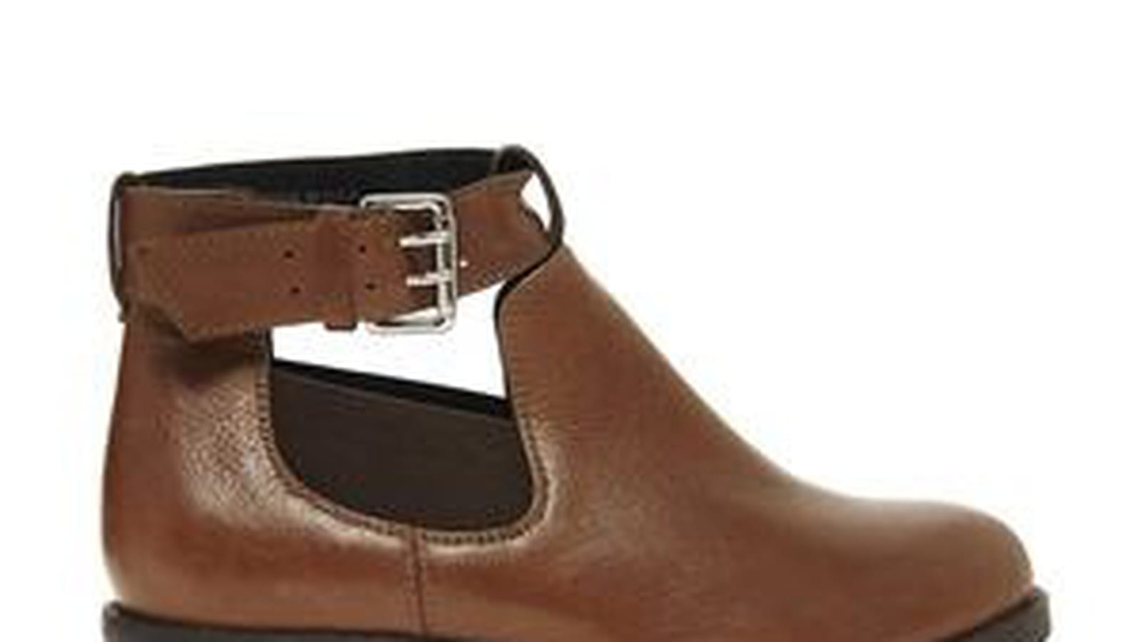 Bottines en cuir marron de Asos