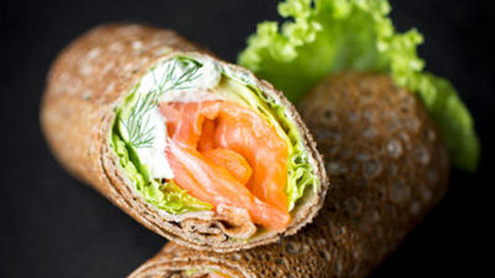 Crêpes au saumon fumé