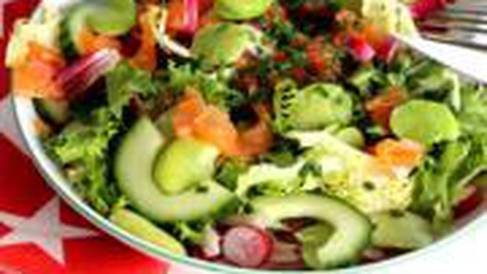 Salade Truite Fumée et Fèves