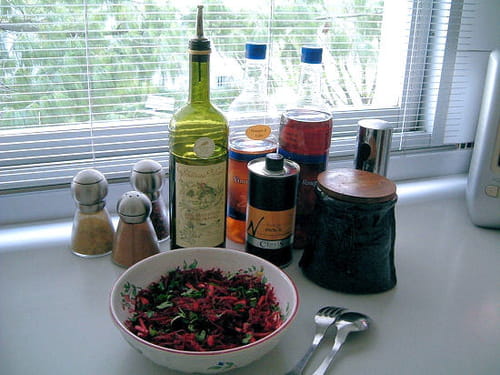 Carpaccio betteraves-brocolis