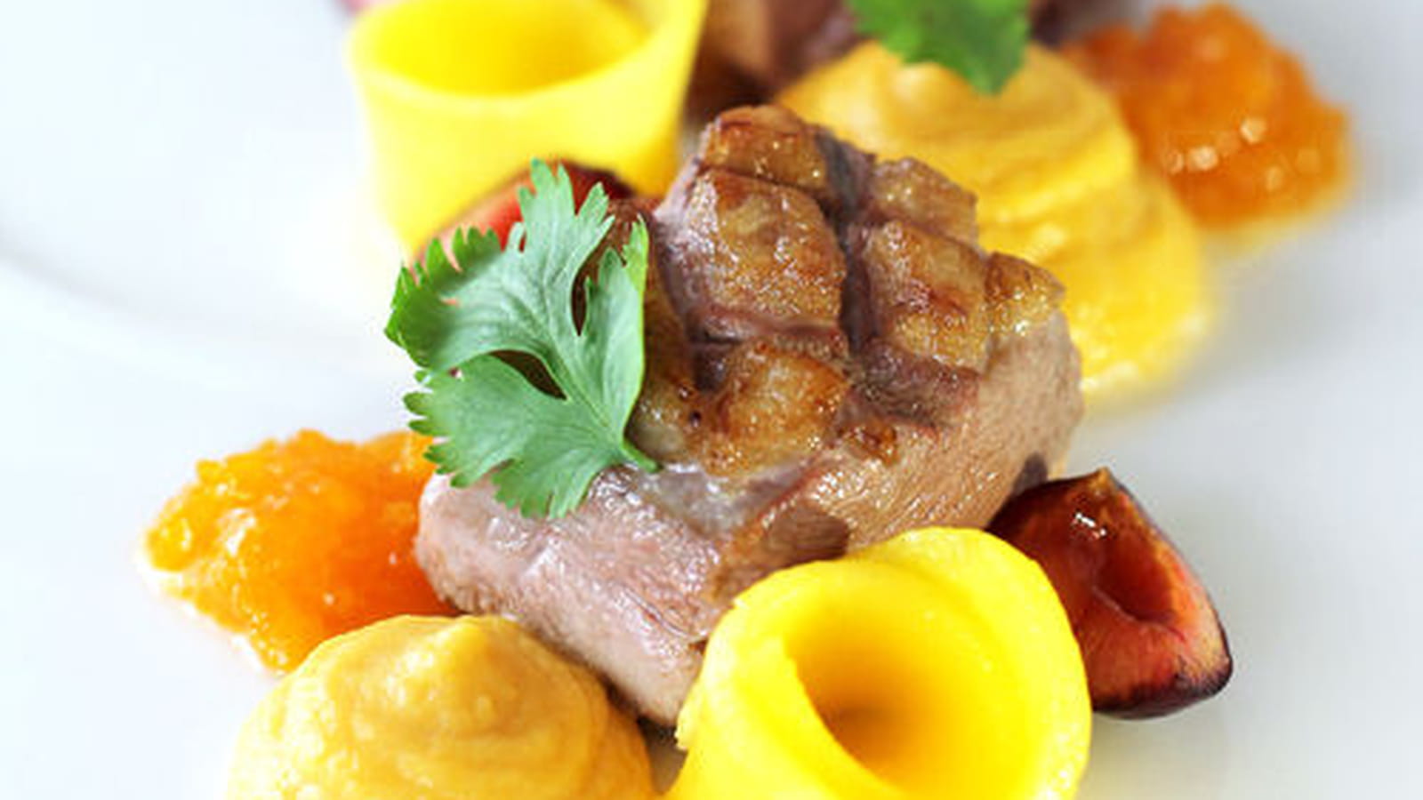 Exotisme de magret de canard à la plancha