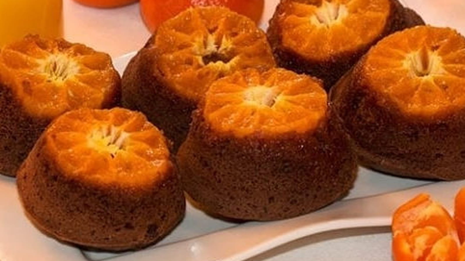 Muffins mandarine-chocolat en tatin