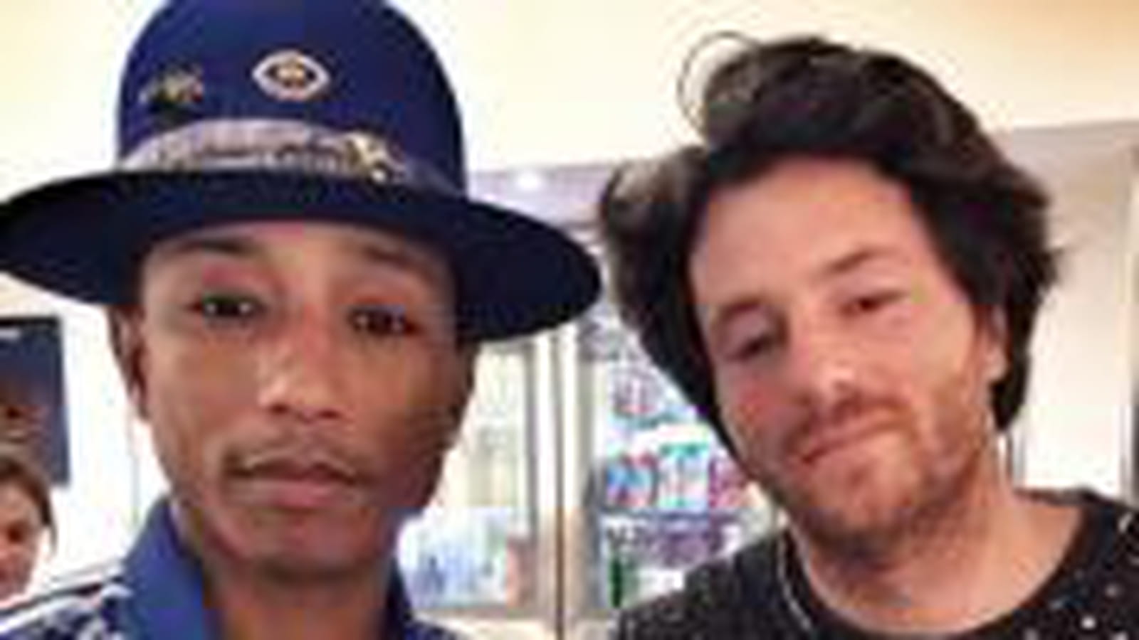 Jean Imbert, pose avec Pharrell Williams