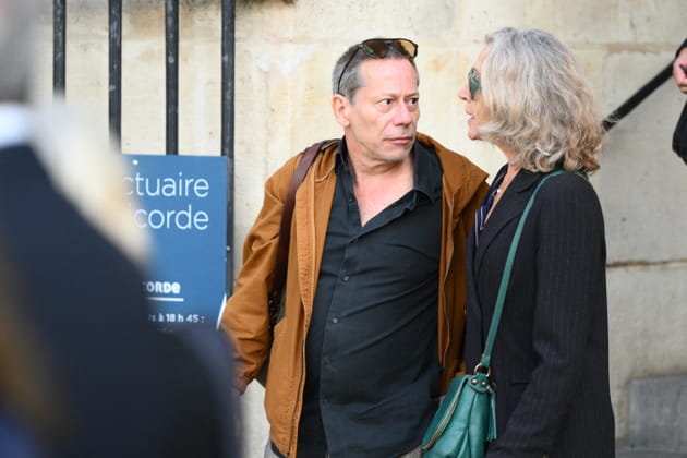 Mathieu Amalric aux obs&egrave;ques de Jean-Paul Rappeneau