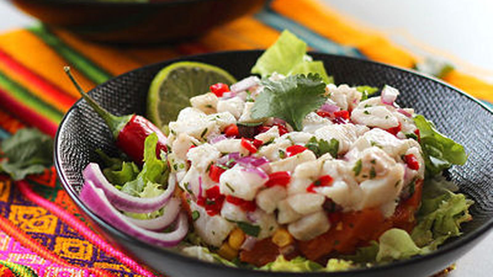 Ceviche Péruvien de lieu et patate douce