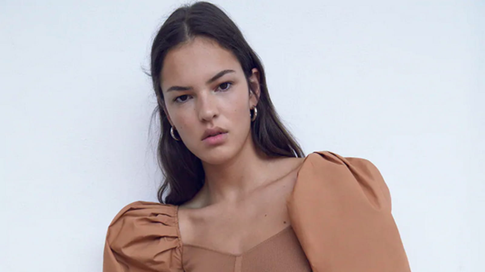 Top manches popeline Zara