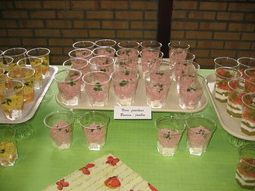 Verrines aux trois parfums