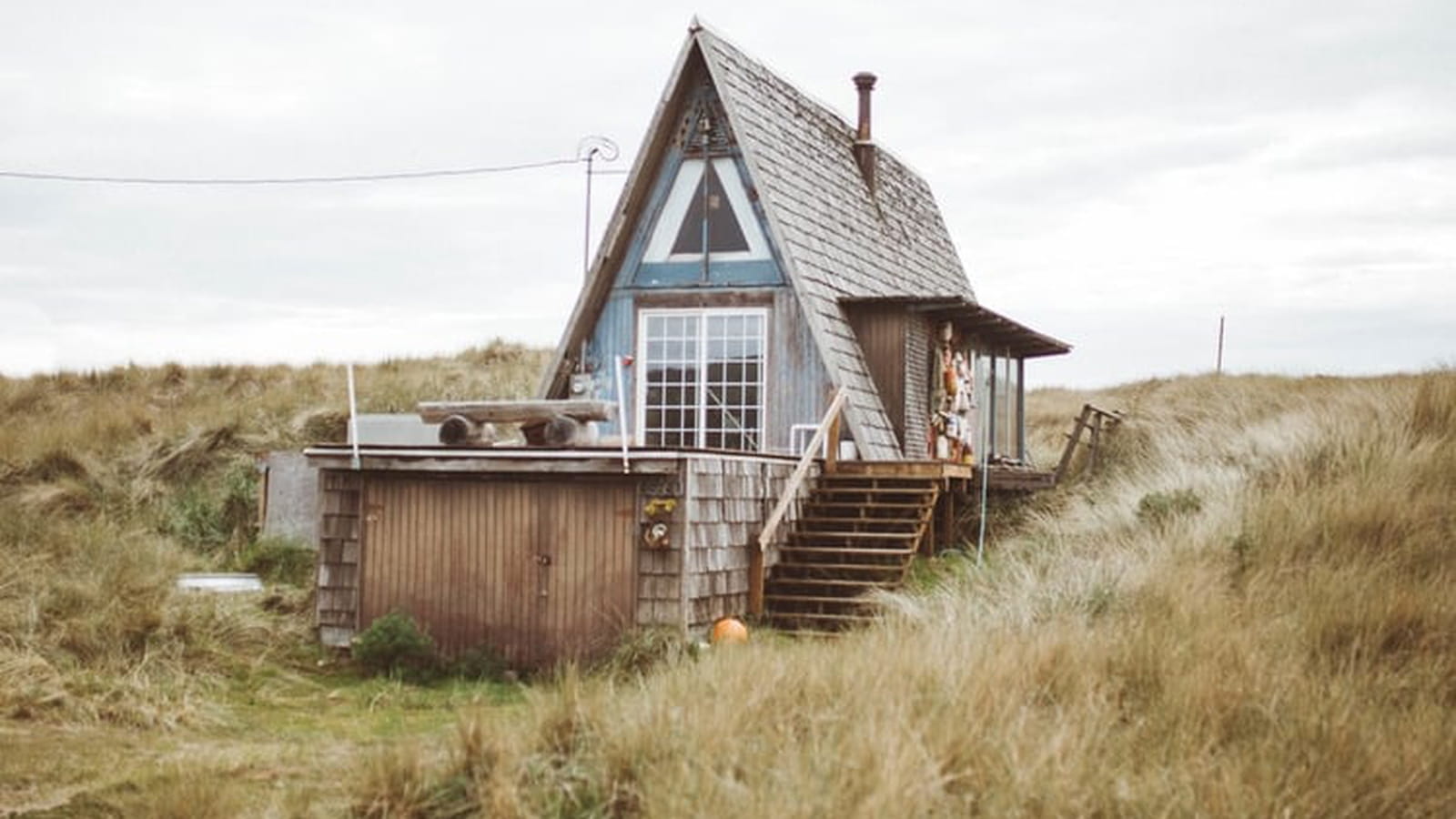 Maison en A au bord de la mer