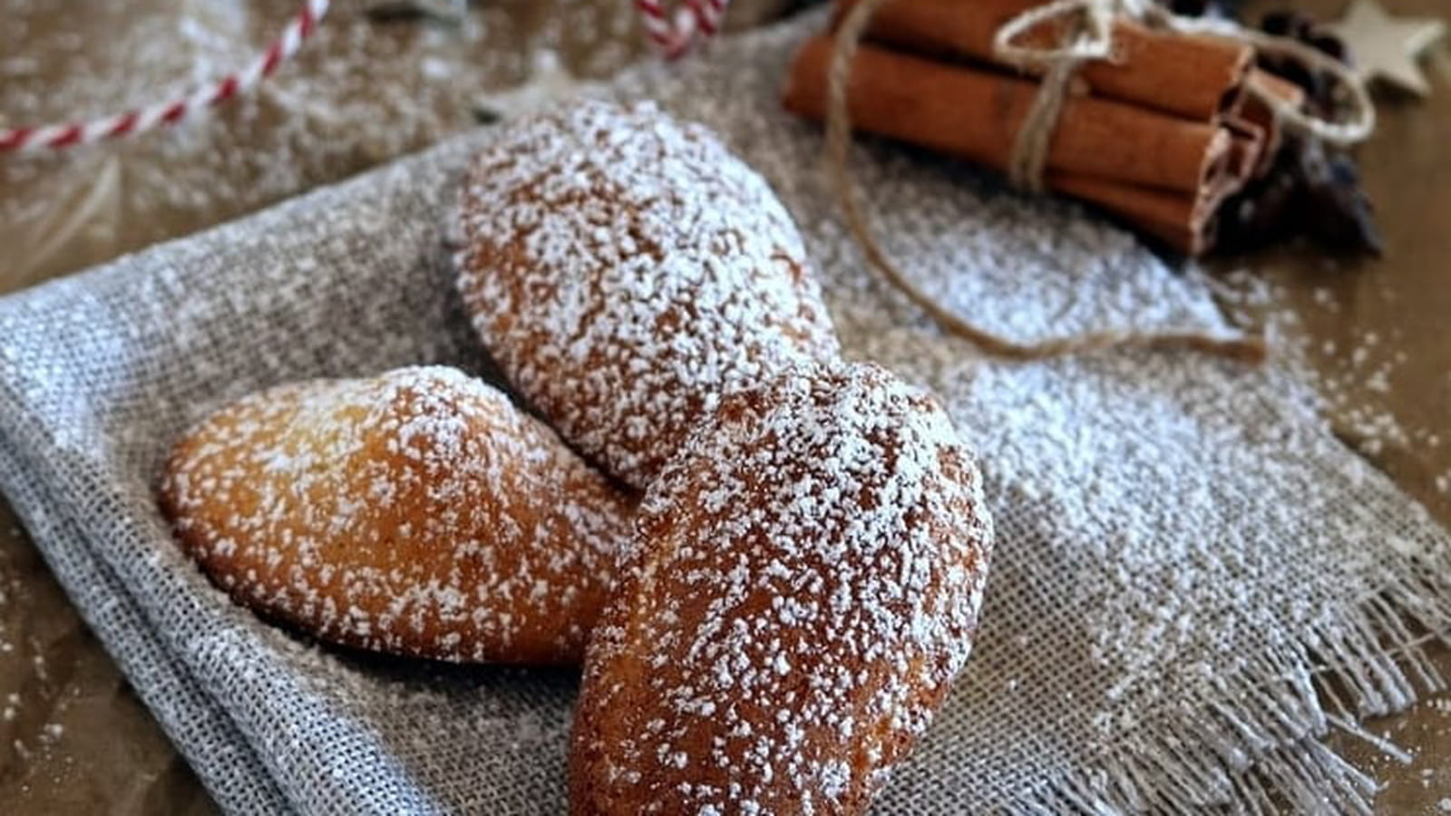 Madeleines aux épices de Noël