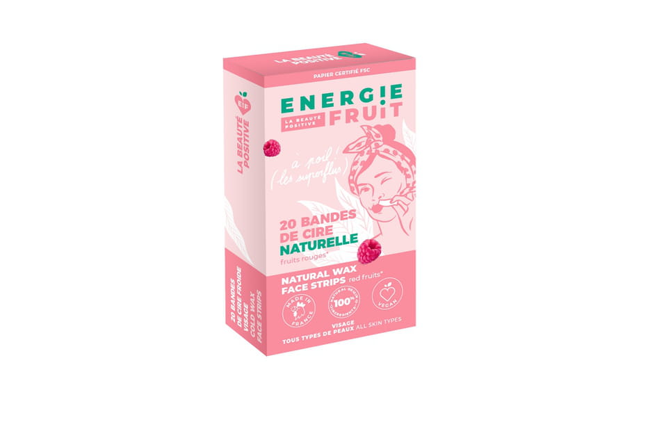 Bandes de cire v&eacute;g&eacute;tale visage d'Energie Fruit