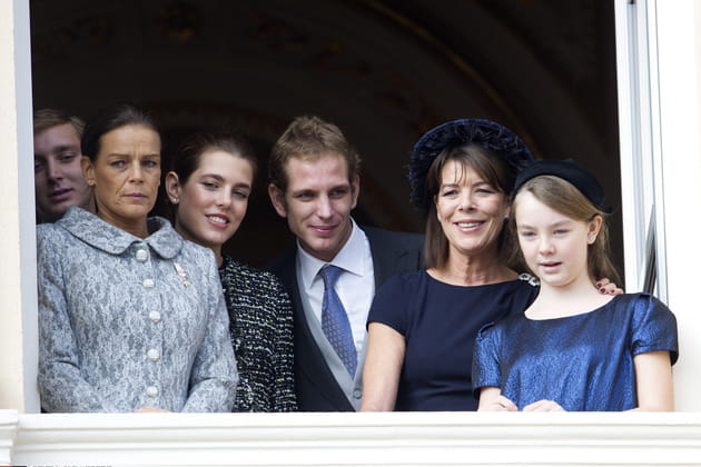 En famille au balcon du Palais Princier, novembre 2011