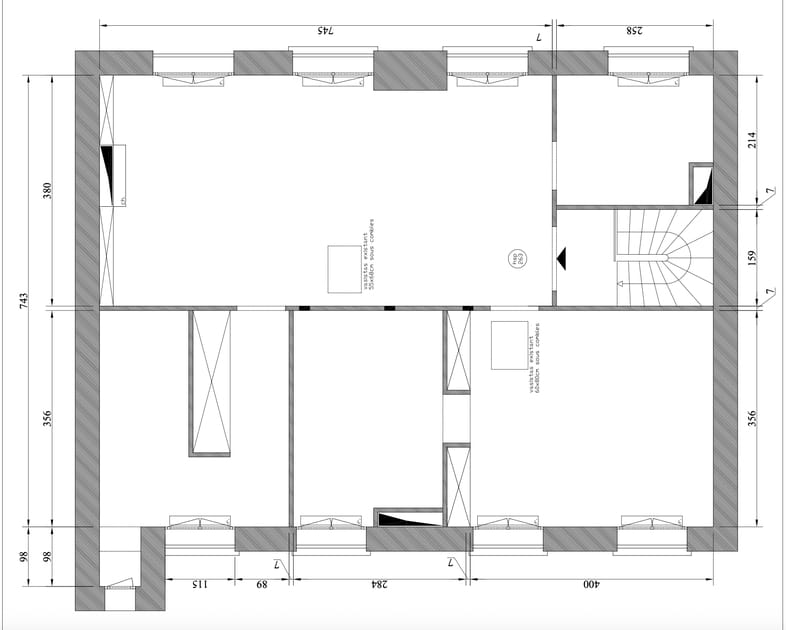 Le plan avant travaux