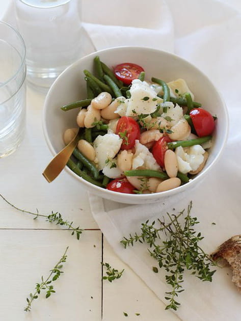 Salade de Haricots Tarbais &agrave; la Morue